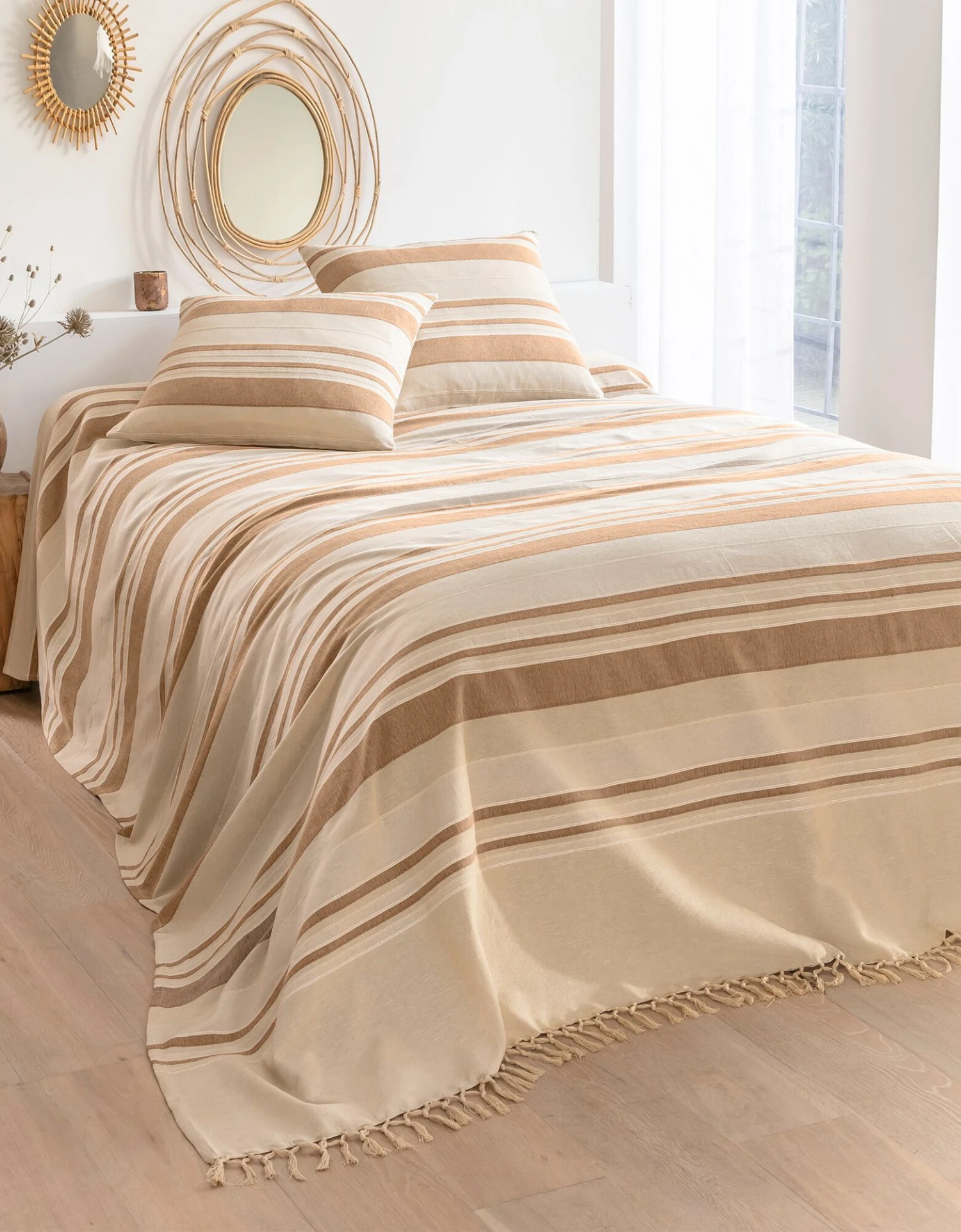 Plaid Jeté Multicolore Coton Tissage Artisanal 2 Plaid Jeté Multicolore Coton Tissage Artisanal – Image 2