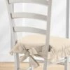 Housse Chaise Unie Volantée Coton Bachette