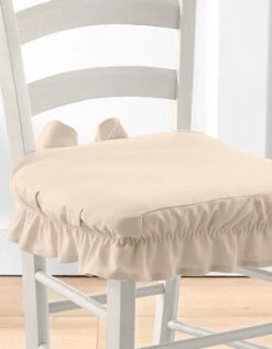 Housse Chaise Unie Volantée Coton Bachette -Maison Douceur Promos Magasin 324865 C01 zoomx vue3