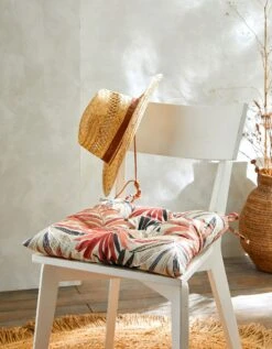 Galette De Chaise Imprimé Feuillage - Lot De 2 -Maison Douceur Promos Magasin 325010 C02 zoomx vue3