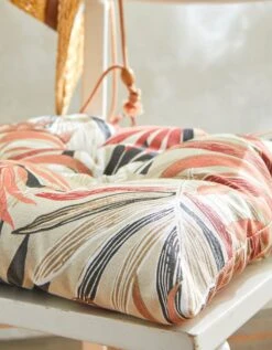 Galette De Chaise Imprimé Feuillage - Lot De 2 -Maison Douceur Promos Magasin 325010 C02 zoomx vue5