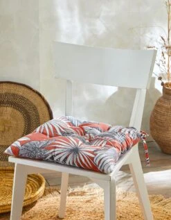 Galette De Chaise Imprimé Tropical - Lot De 2 -Maison Douceur Promos Magasin 325062 C01 zoomx vue3