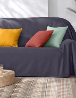 Housse De Coussin Unie Bachette - Lot De 2 -Maison Douceur Promos Magasin 327013 C12 zoomx vue3