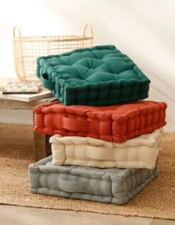 Coussin De Sol Uni Coton 5 Coussin De Sol Uni Coton -Maison Douceur Promos Magasin 327319 C04 zoomx vue3