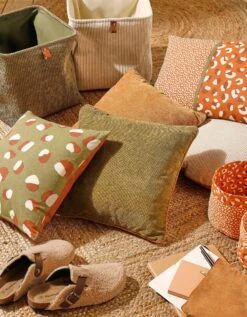 Housse De Coussin Carrée Imprimé Savana - Lot De 2 5 Housse De Coussin Carrée Imprimé Savana - Lot De 2 -Maison Douceur Promos Magasin 327367 C02 zoomx vue3