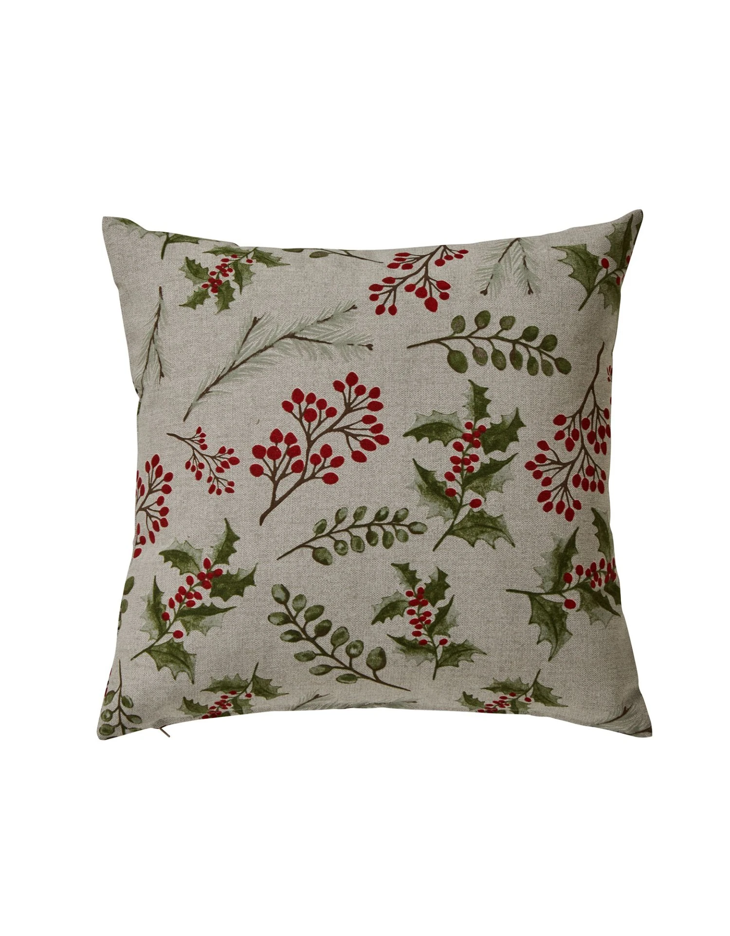 Lot De 2 Housses De Coussin Imprimé Houx 1 Lot De 2 Housses De Coussin Imprimé Houx