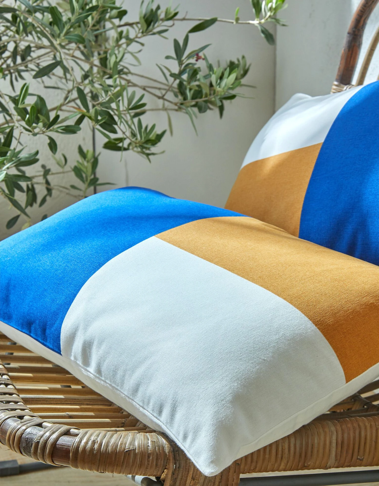 Housse De Coussin Colorblock, Collection Ninole - Lot De 2 3 Housse De Coussin Colorblock, Collection Ninole - Lot De 2 – Image 3