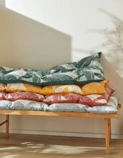 Long Coussin Déco Coton Imprimé Feuillage -Maison Douceur Promos Magasin 327483 C05 zoomx vue4