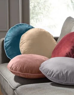 Coussin Rond Garni En Velours -Maison Douceur Promos Magasin 327530 C01 zoomx vue3