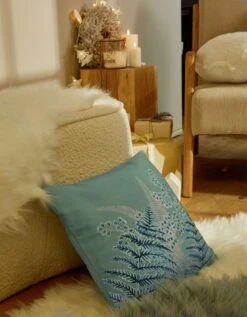 Lot De 2 Housses De Coussin Imprimé Végétal -Maison Douceur Promos Magasin 327541 C01 zoomx vue4