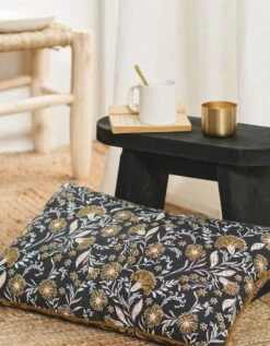 Coussin Rectangulaire Coton Imprimé Indien