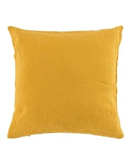 Coussin Déhoussable Gaze De Coton Uni