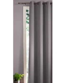 Rideau Occultant Uni Satiné Finition Oeillets