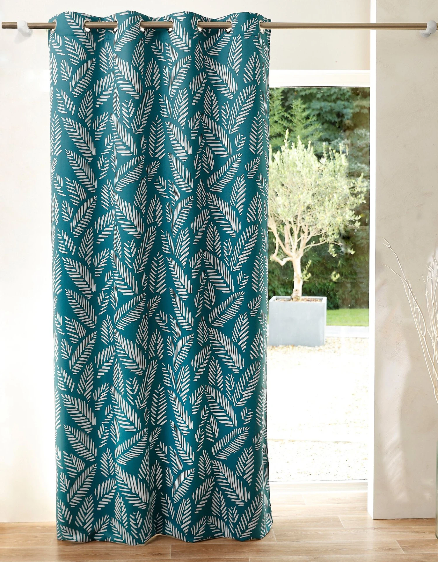 Rideau Occultant Imprimé Palmettes 1 Rideau Occultant Imprimé Palmettes