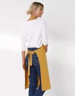 Tablier Bavette Coton Et Lin Uni Personnalisable -Maison Douceur Promos Magasin 500012 C02 zoomx vue6