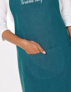 Tablier Bavette Coton Et Lin Uni Personnalisable -Maison Douceur Promos Magasin 500012 C03 zoomx vue5