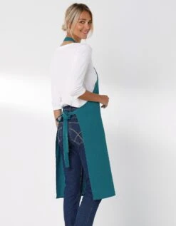 Tablier Bavette Coton Et Lin Uni Personnalisable -Maison Douceur Promos Magasin 500012 C03 zoomx vue6