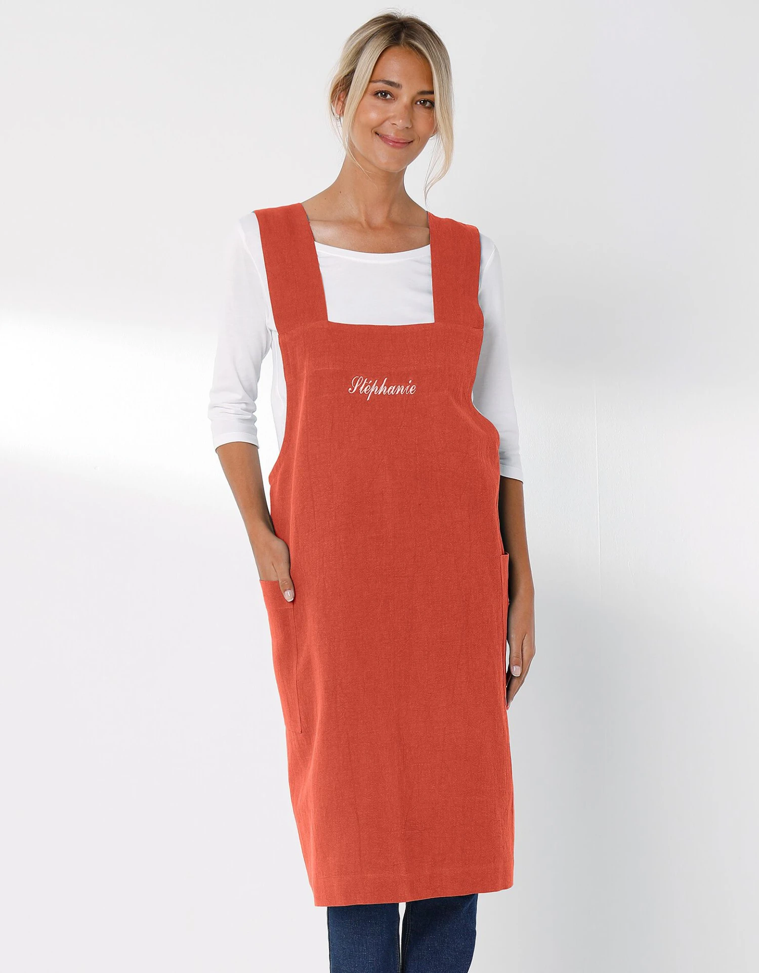 Tablier De Cuisine Japonais Coton Et Lin Uni Personnalisable 1 Tablier De Cuisine Japonais Coton Et Lin Uni Personnalisable