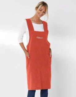 Tablier De Cuisine Japonais Coton Et Lin Uni Personnalisable 8 Tablier De Cuisine Japonais Coton Et Lin Uni Personnalisable -Maison Douceur Promos Magasin 500013 C01 zoomx vue4