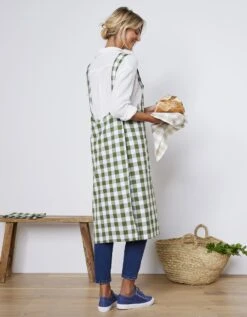 Tablier De Cuisine Carreaux Vichy, Forme Japonaise