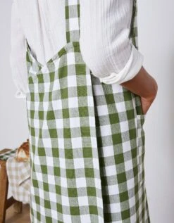 Tablier De Cuisine Carreaux Vichy, Forme Japonaise -Maison Douceur Promos Magasin 500735 C03 zoomx vue5