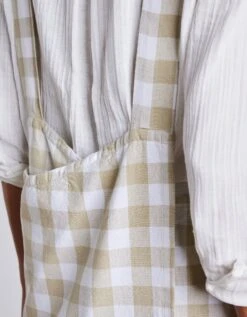 Tablier De Cuisine Carreaux Vichy, Forme Japonaise -Maison Douceur Promos Magasin 500735 C04 zoomx vue5