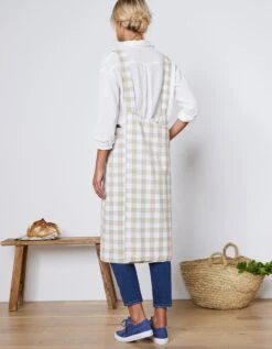 Tablier De Cuisine Carreaux Vichy, Forme Japonaise -Maison Douceur Promos Magasin 500735 C04 zoomx vue6