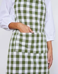 Tablier De Cuisine à Carreaux Vichy Forme Bavette -Maison Douceur Promos Magasin 500736 C02 zoomx vue4