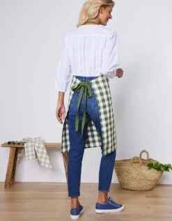 Tablier De Cuisine à Carreaux Vichy Forme Bavette -Maison Douceur Promos Magasin 500736 C02 zoomx vue5