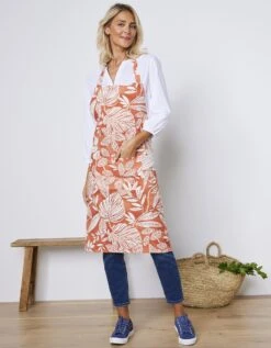Tablier De Cuisine Forme Bavette Imprimé Végétal