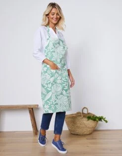 Tablier De Cuisine Forme Bavette Imprimé Végétal