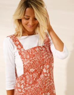 Tablier De Cuisine Japonais Coton Motif Floral - Collection Upcycling 6 Tablier De Cuisine Japonais Coton Motif Floral - Collection Upcycling -Maison Douceur Promos Magasin 500738 C02 zoomx vue3