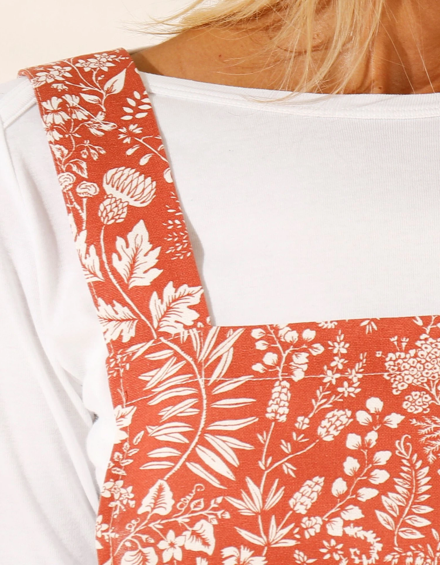 Tablier De Cuisine Japonais Coton Motif Floral - Collection Upcycling 4 Tablier De Cuisine Japonais Coton Motif Floral - Collection Upcycling – Image 4